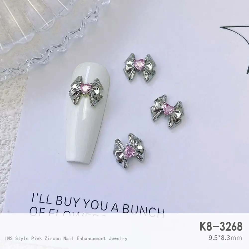 Light Luxury Charms Luxury Nails Japanese Style DIY Nail Charms Pink Jewel Nails Decor Alloy Manicure Ornaments