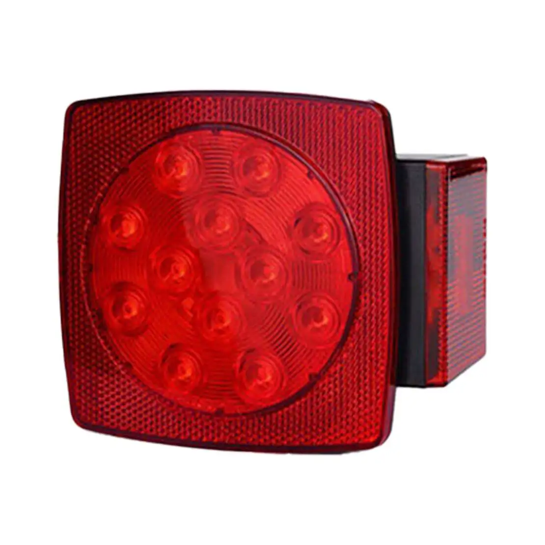 LED Submersible Square Light Trailer Under Boat Rear Tail Stop Brake Light Indicator