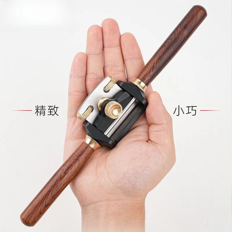 Mini Adjustable Woodworking Spoke Shave Flat Curved Base Hand Plane For Musical Instrument Spoon Model Hand Carving Work view 4