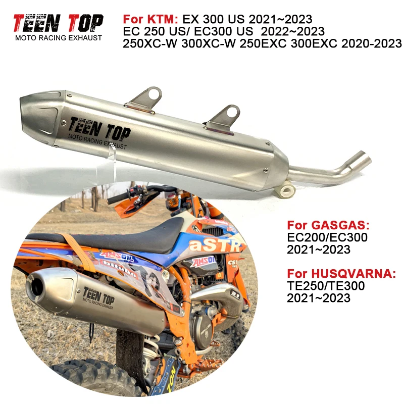 OEM Motorcorss Exhaust Pipe For KTM 250EXC 250XCW 300EXC 300XCW Exhaust Muffler Motorcycle Slip-on Exhaust Silencieux 2020-2023-