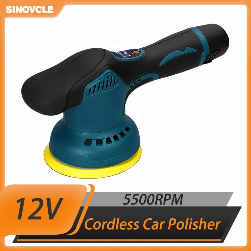 sinovcle-electric-car-polisher-12v-5500rpm-8-variable-speeds-wireless-car-polishing-power-tools
