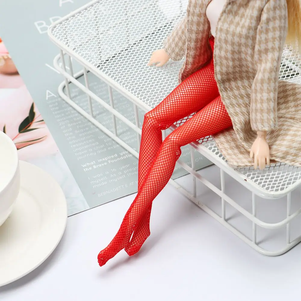 Fashion Elestic Legging Bottom Sock Doll Silk Stockings Love Heart Pattern Toy Pant Hose Dolls Accessories