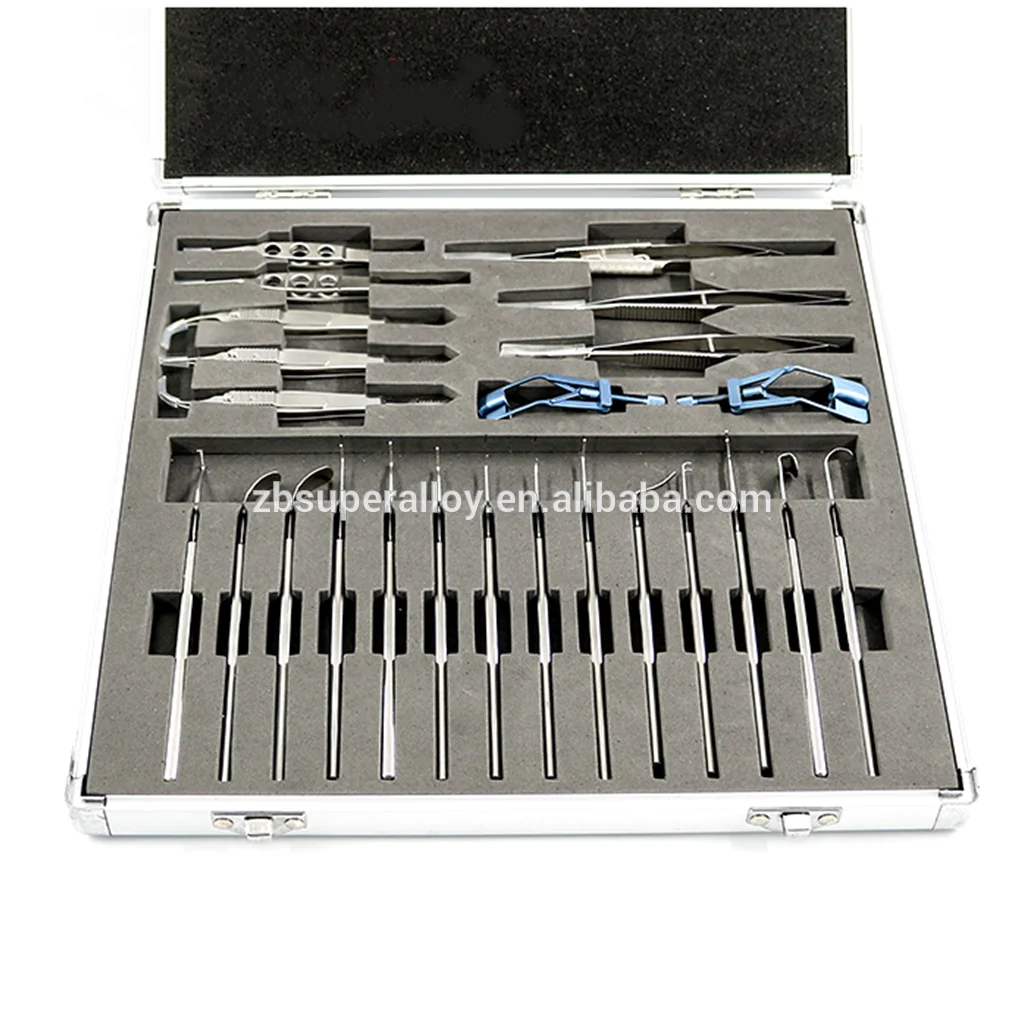 

Stainless Steel Ophthalmic Surgical Instrument Set 24pcs Ophthalmic Strabismus Set