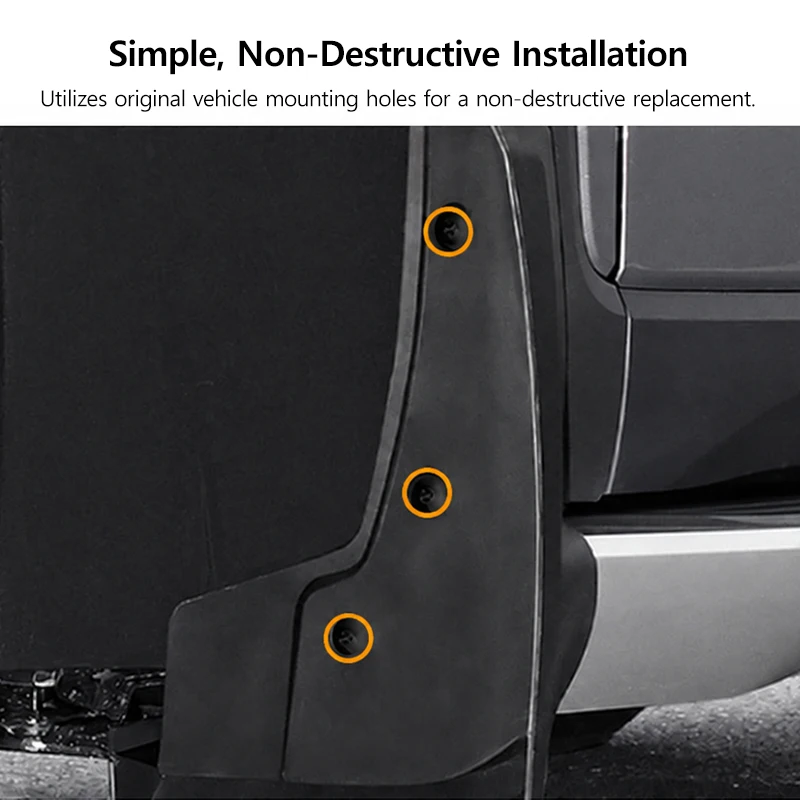 No Drilling Mud Flaps Splash Guards Front and Rear Fender Mudguards for Ford Explorer 2020-2026 Exterior Car Accessories