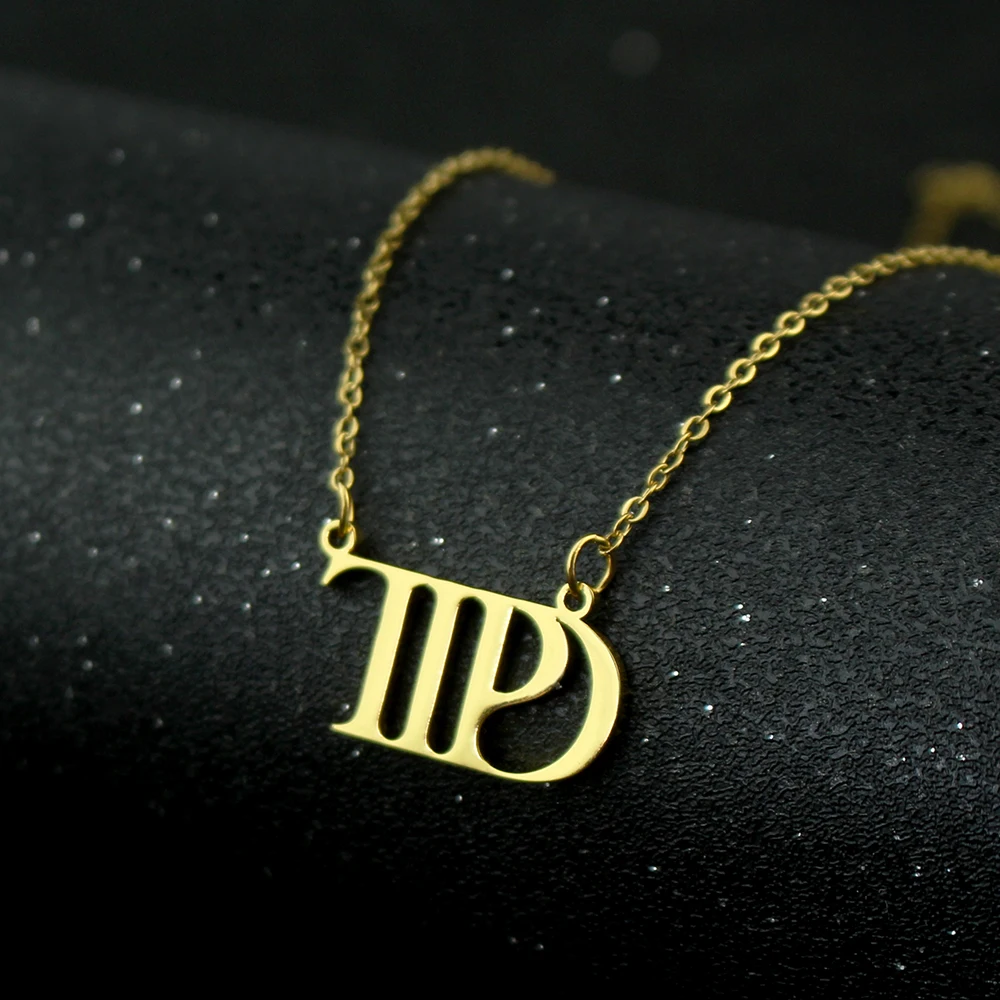 New Music Album Pendant Necklace Stainless Steel Chokers Taylor the Swift Tour Jewelry Gifts for Women Girls Fans