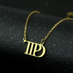 New Music Album Pendant Necklace Stainless Steel Chokers Taylor the Swift Tour Jewelry Gifts for Women Girls Fans