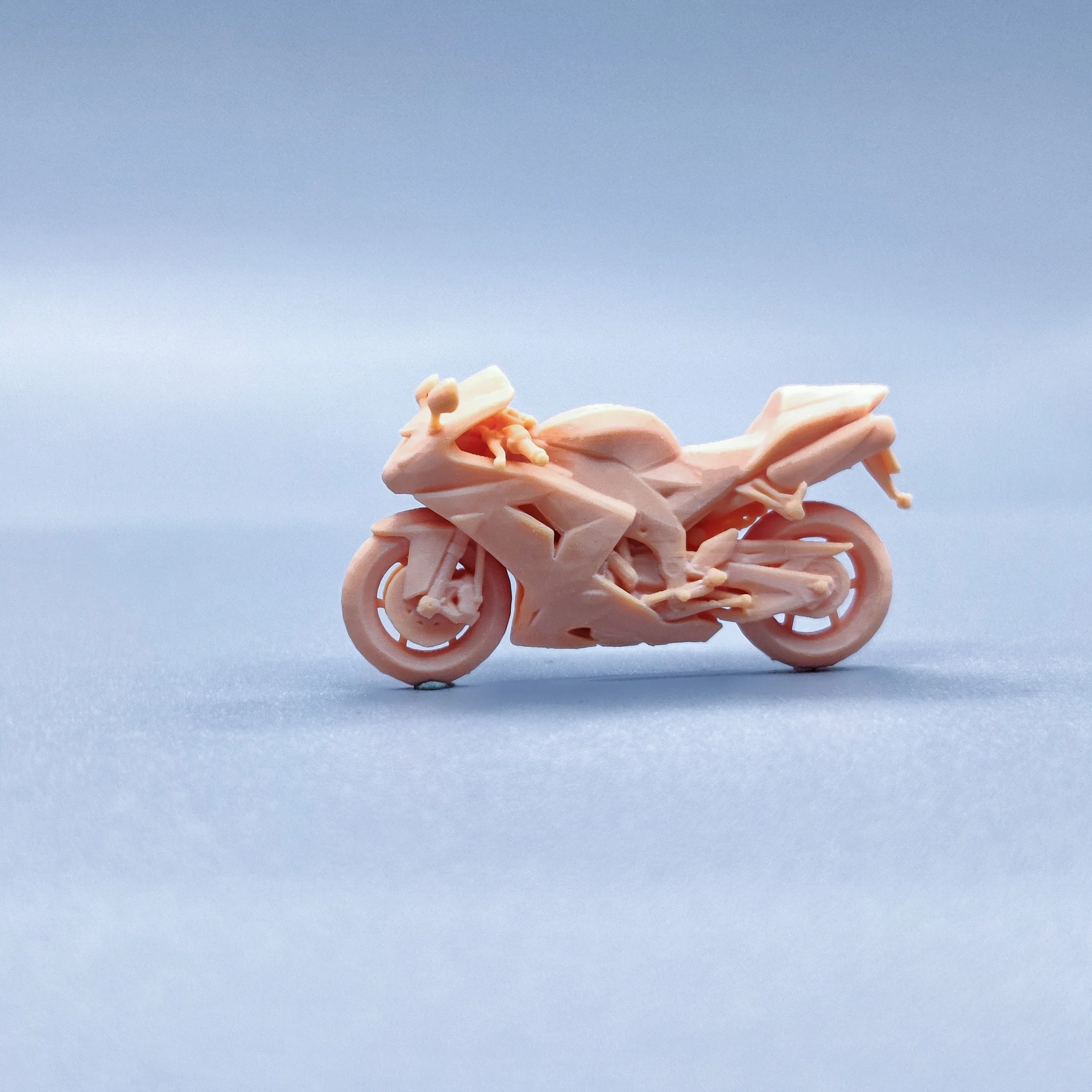 1/64 1/50 1/43 التماثيل مقياس نموذج الراتنج 2006_ZX-10R دراجة نارية غير ملونة المنمنمات Diorama رسمت باليد V912 #4