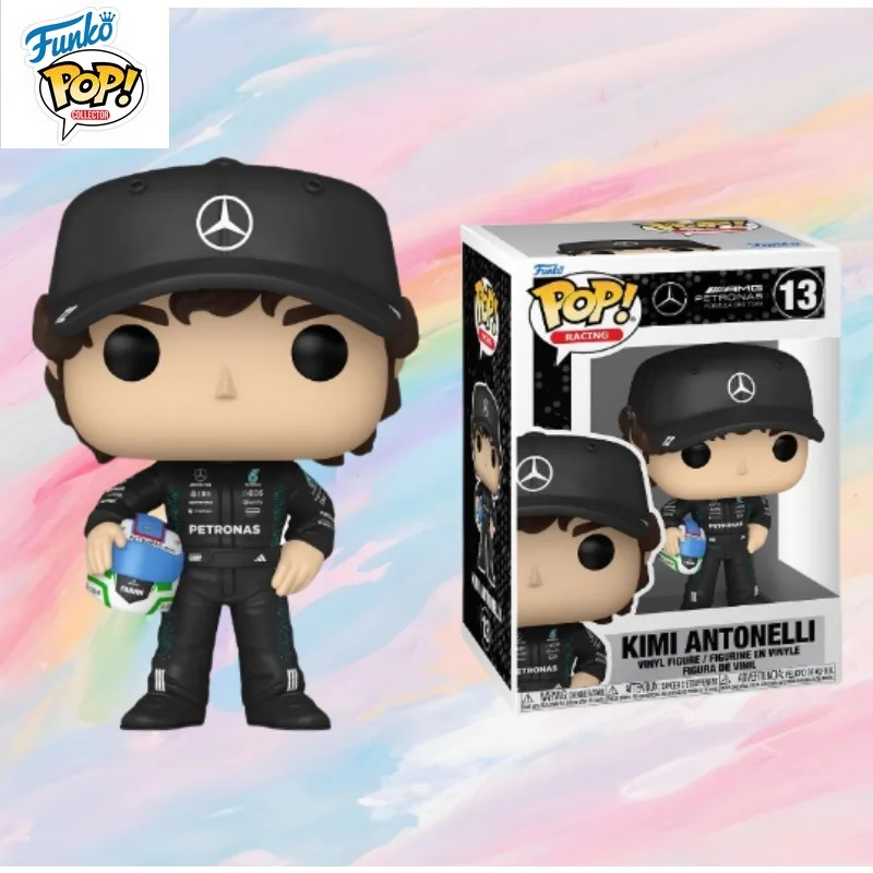 Op voorraad FUNKO POP originele Co-branded Mercedes Team F1 Racing Kimi Antonelli kan een model gebruiken om vakantiegeschenken te verzamelen