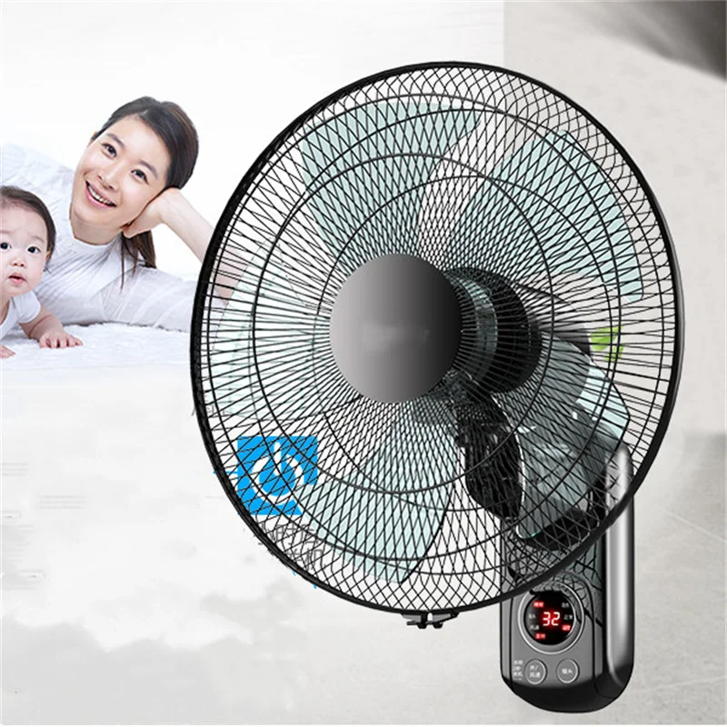 Intelligent Control Shake Head Mute Large Wind Power Wall-Mounted Fan - Image 3