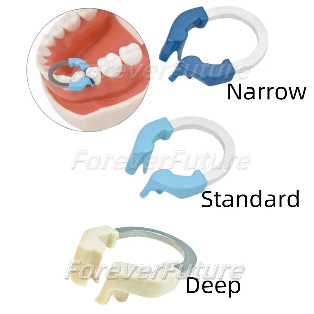 Morsetto per matrice ad anello in titanio dentale Matrices Band NITI Clip universale/stretto/profonda