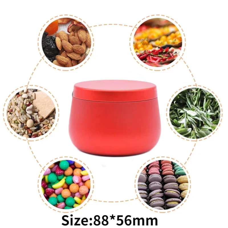 12Pcs 8oz Round Candle Tea Jars With Lid Metal Tin Box Can DIY Aromatherapy Airtight Candle Making Kit Travel Cosmetic Container