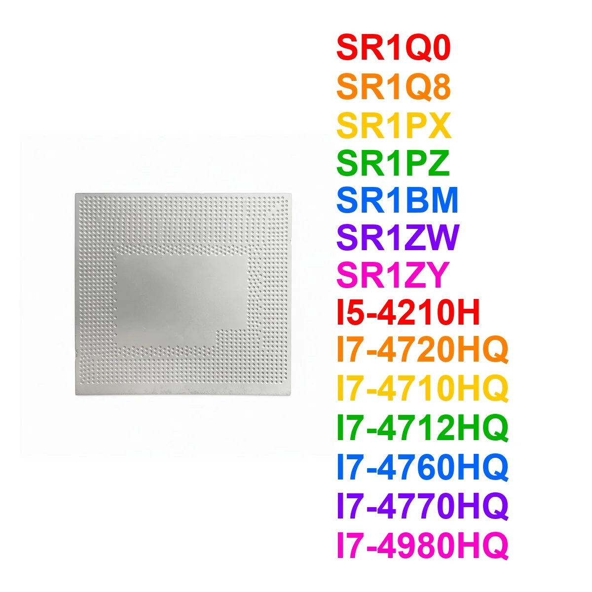 SR1Q0 SR1Q8 SR1PX SR1PZ SR1BM SR1ZW SR1ZY I5-4210H I7-4720HQ I7-4710HQ I7-4712HQ I7-4760HQ I7-4770HQ I7-4980HQ Stencil