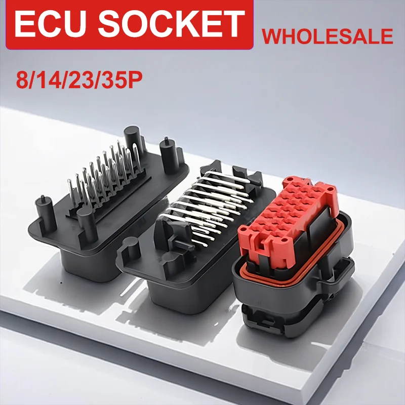 50/10/5 Pcs Car ECU Controller Plug 8/14/23/35 Pin Female Sealed Waterproof Connector with Terminal 770680-1 776273-1 776164-1