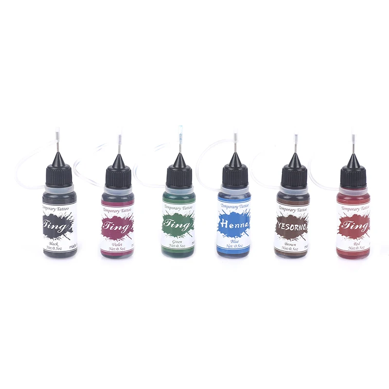 10ml temporäre Tattoo Tinte Frucht gel Körper kunst Malerei Pigment Tattoo Saft Tinte