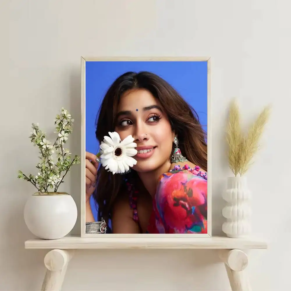 J-Janhvi K-Kapoor Dhadak Debut Poster Self-adhesive Art Waterproof Paper Sticker Coffee House Bar Room Wall Decor