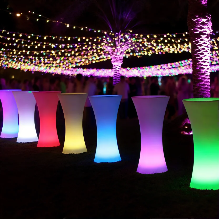 Wholesale Light Portable Outdoor Bar Table 16 Color Changing Led Lighting Bar Nightclub Bar Table