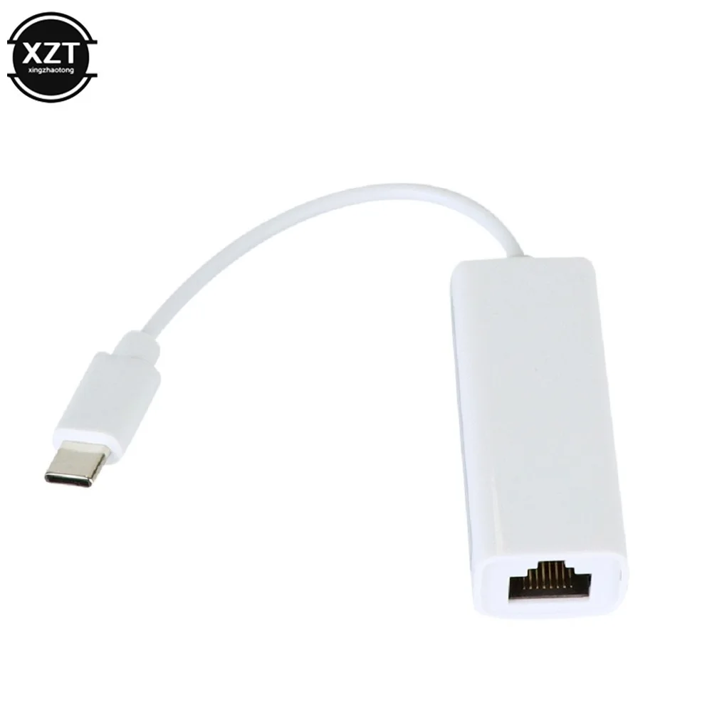 USB Ethernet Adapter 10/100Mbps Network Card Rj45 Type c USB C Lan For Macbook Windows Wired Internet Cable