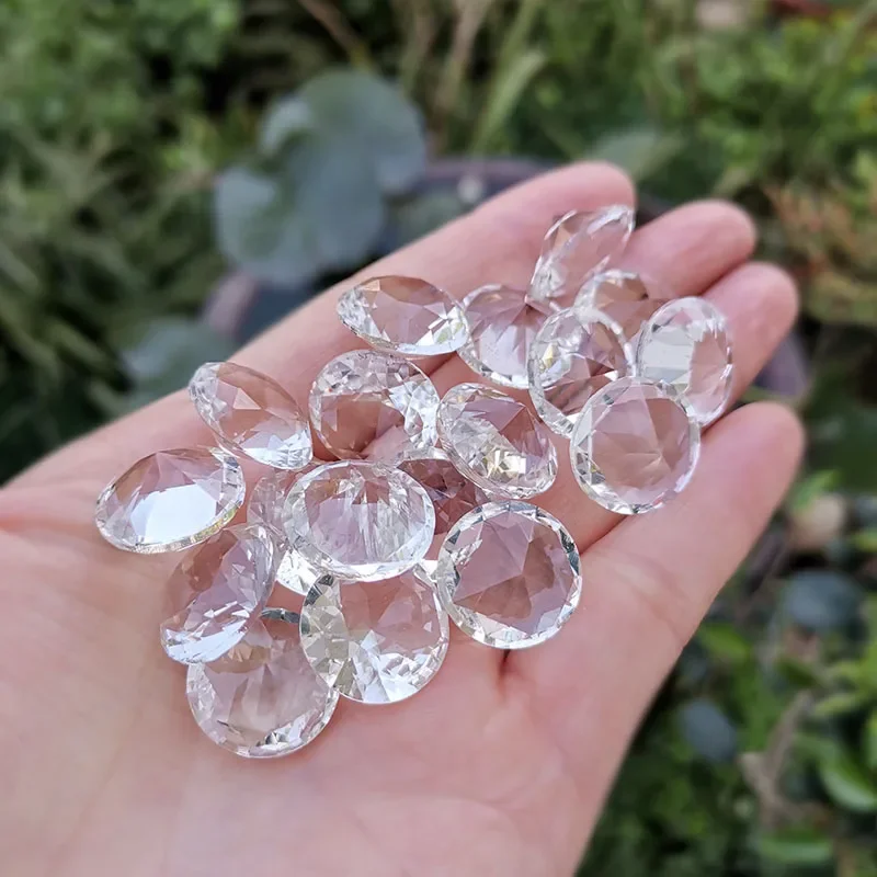 Crystal Mini Diamond Figurine Glass Beads Paperweight Home Wedding Party Vase Ornaments Decorative Crafts Creative Gifts