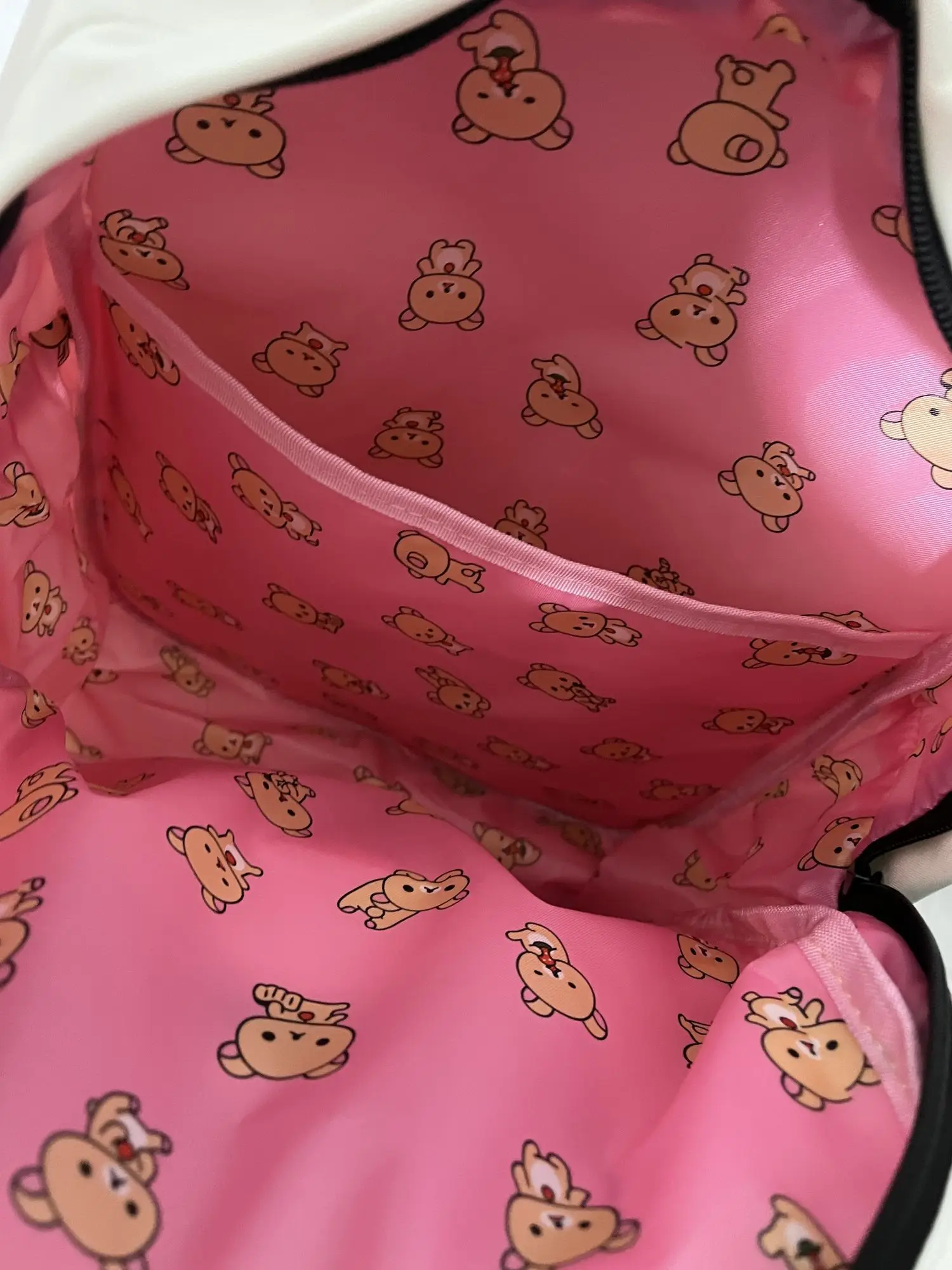 Cute Bear Rilakkumas Backpack Large Capacity Anime Cartoon Backpack Stylish Student School Bag Nylon Shoulder Bags Schoolbag