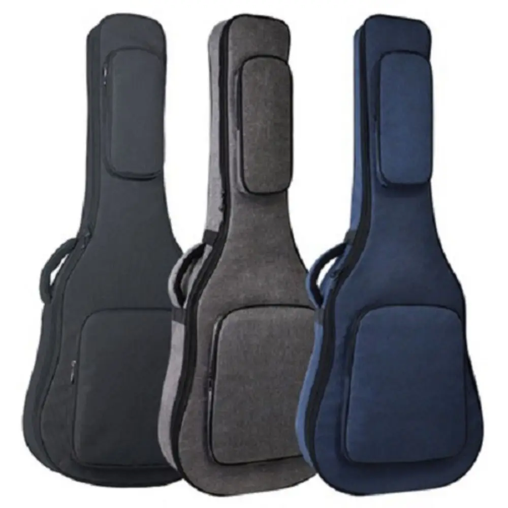 

Waterproof Guitar Bag Adjustable 36/39/40/41inch Electric Bass Backpack with Handle 2 Pockets Acoustic Guitar Backpack