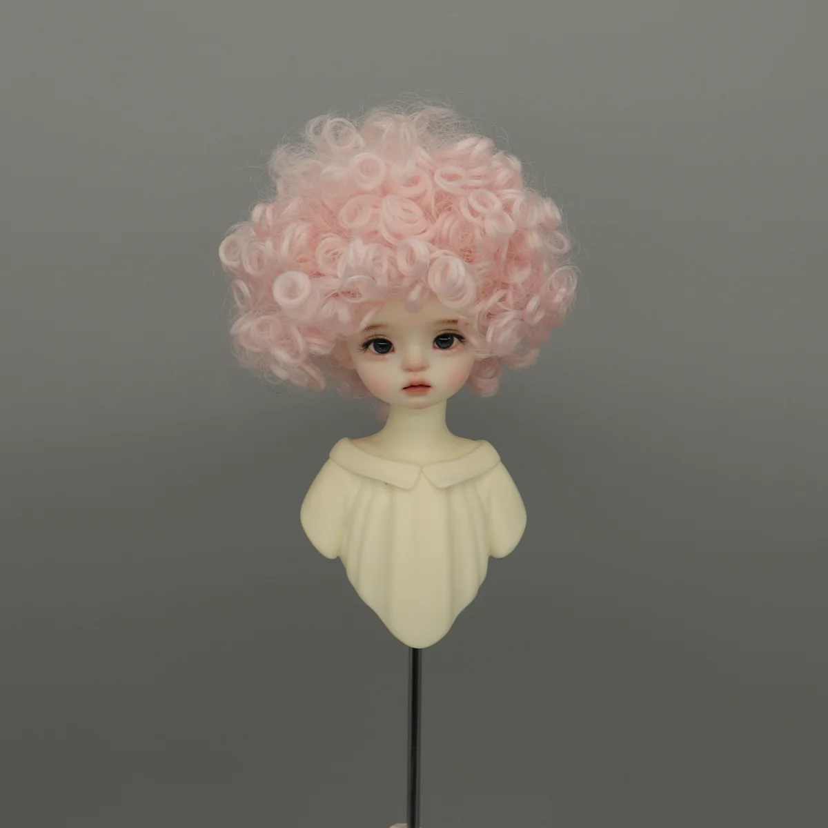 1/3 1/4 1/6ドール用ウィッグ、60/45/30cm BJDドール、ブライスドール用ショートエクスプロージョンヘア、ソフトガールトイ、ドレスアップドールアクセサリー、ドールなし