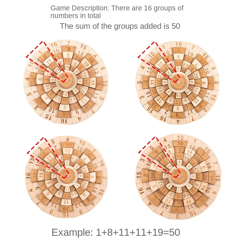 Puzzle en bois tridimensionnel, casse-tête à haute difficulté, jouet numérique, coloré, boîte de rangement, niveau 10, 50