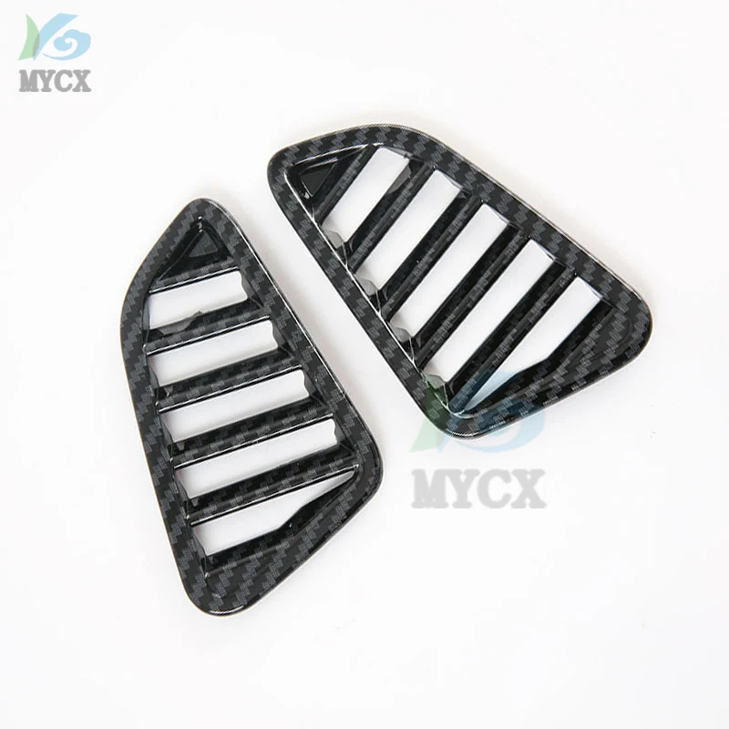 

For Nissan Navara NP300 ST 2019 - 2022 Carbon fiber Dashboard Air Vent Trim Cover Bezel Interior Garnish Front Insert Frame