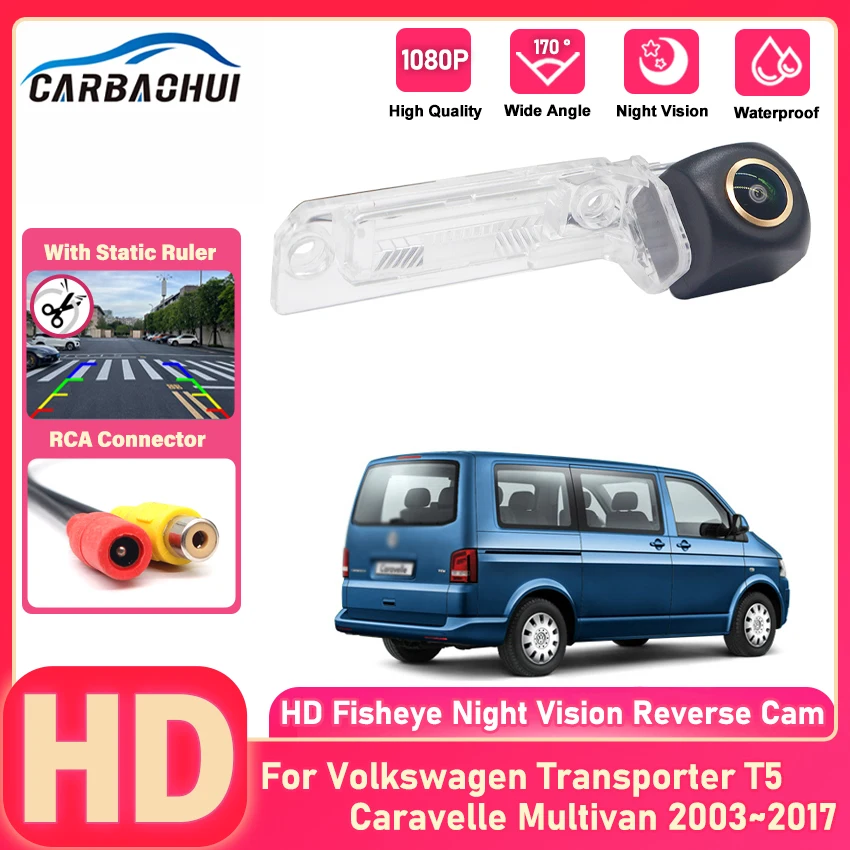 

Rear View Reverse Camera For Volkswagen Transporter T5 Caravelle Multivan 2003~2017 CCD Backup Camera license plate Camera