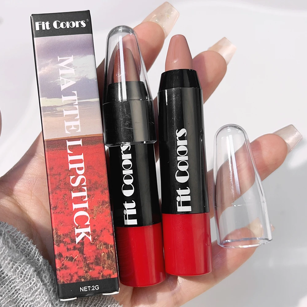 Outline LIPS Shape Lip Liner ดินสอยาวนาน Non-Stick CUP Moisturizing ลิปสติกปากกากันน้ําเซ็กซี่สีแดง Lip แต่งหน้าเครื่องสําอาง