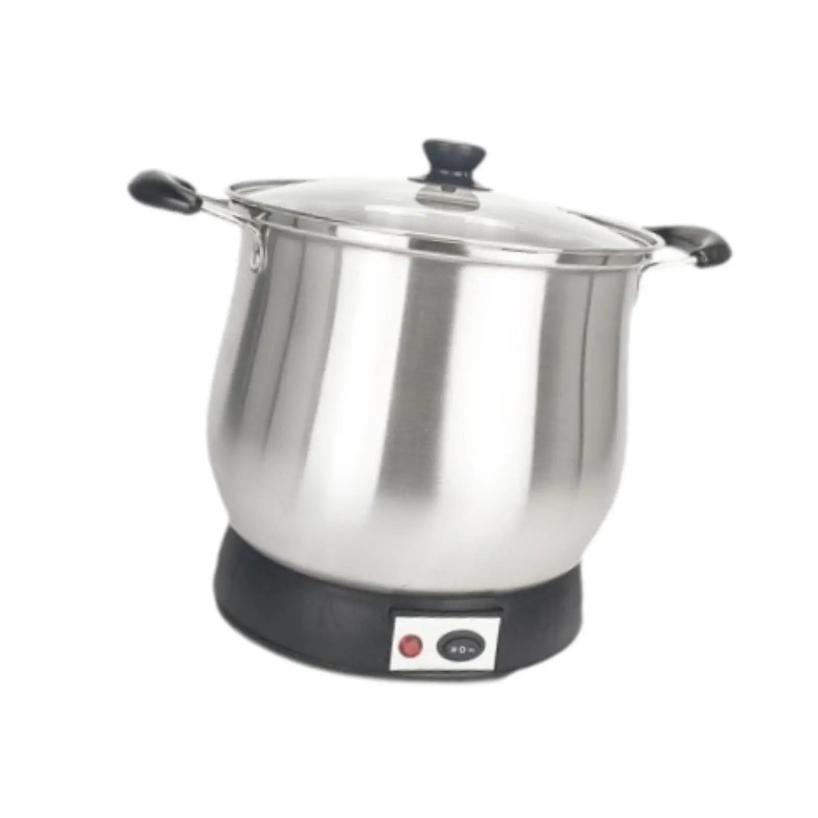 Stainless Steel Stockpot Electric Pot with Lid Soup Pot 7L Nonstick Simmering Pot for Thai Sticky Rice Pasta Soups Seafood Meals