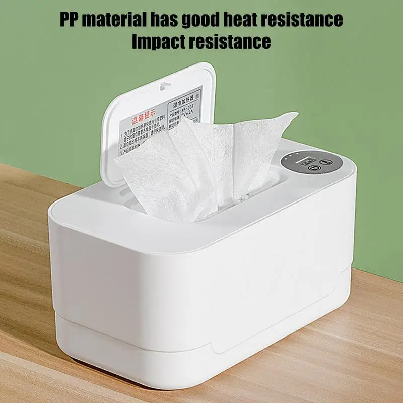 Baby Wipe Warmer Spender USB Charge Schnell heizsystem Wet Wipe Warmer mit LED-Display für Auto Reisen Wet Tissue Haushalt