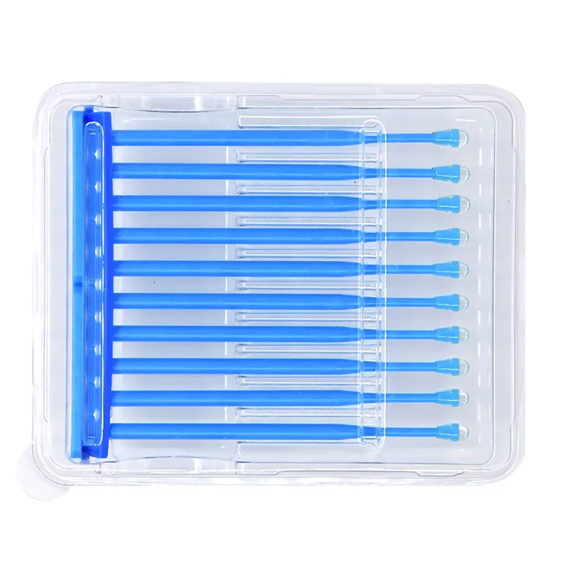 10pcs Dental Adhesive Tip Applicator for Tooth Crown Porcelain Veneer Disposable Health Care Dental Sticks Brush Dental Material