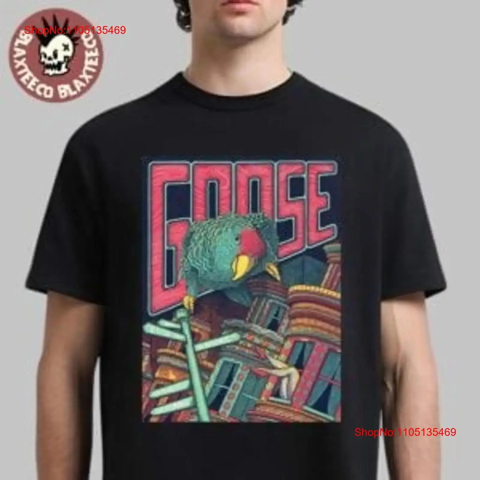 أوزة سان فرانسيسكو 2025 الببغاء ويب البديل الحفل المشارك تي شيرت خمر غسلها مريحة للتنفس للجنسين لينة أنيقة #1