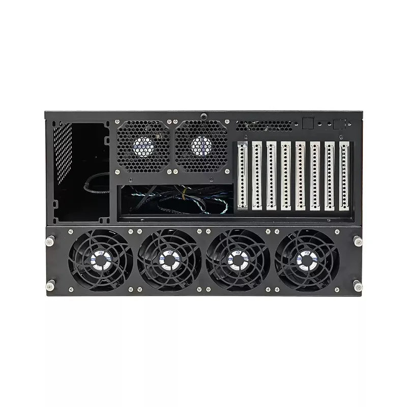 12 disk NAS chassis rack mounted storage server supports 360 degree water-cooled ATX motherboard ATX power full height card slot