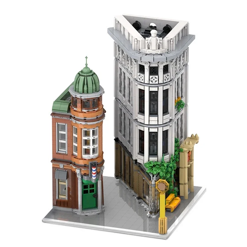 MOC Flatiron Building City Architecture Bricks Block Toy Creative Streetscape Building Block Set 4059 PCS Kids Christmas Gift