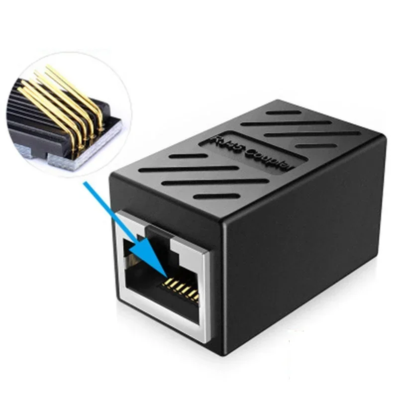 ANPWOO RJ45 femmina a femmina porta rete Ethernet LAN Splitter connettore testa di trasferimento adattatore RJ45 accoppiatore CAT5 CAT6 Sockt