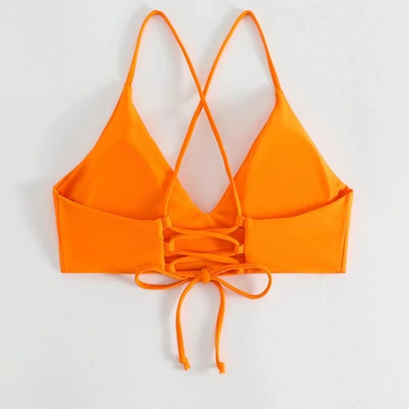 Bikini lace up costume da bagno per le vacanze al mare di fascia alta per il nuovo costume da bagno sexy a tre punti da donna costume da bagno Bikini puro desiderio