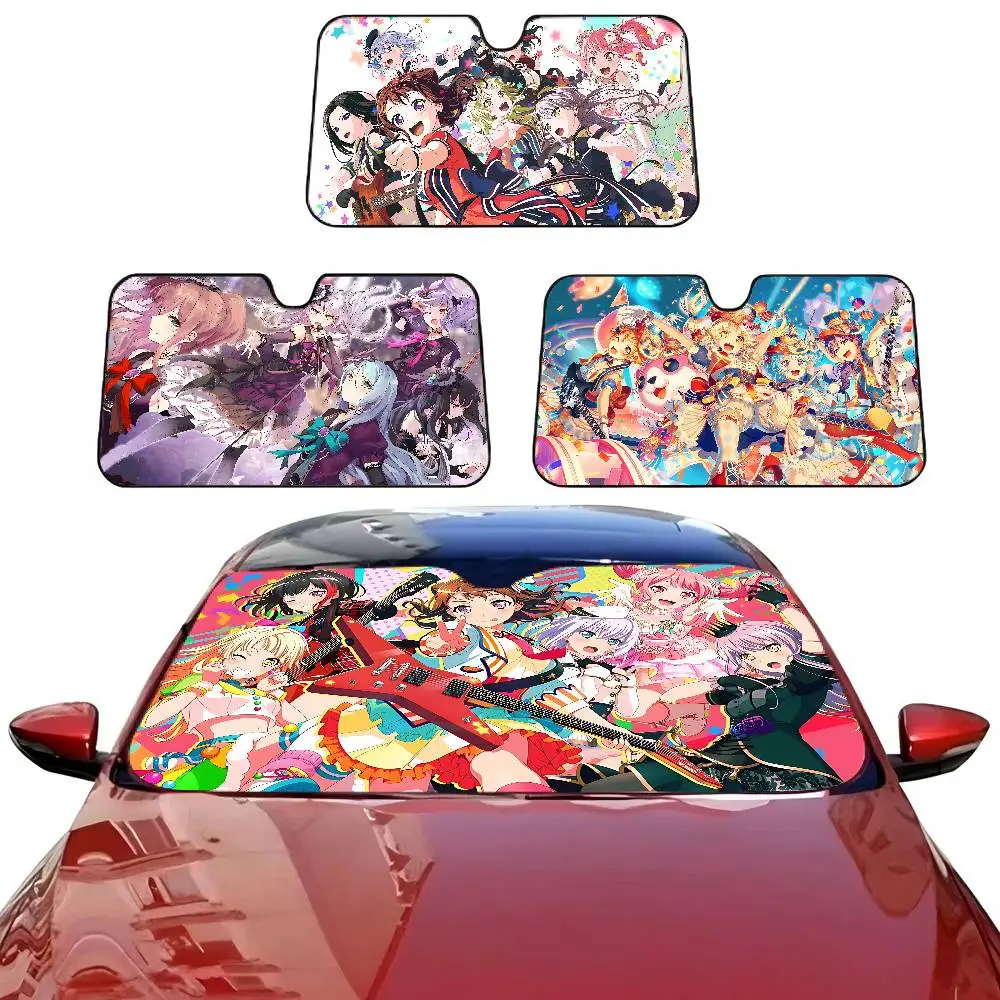 Classic popular B-BangG D-Dream Novelty Car Front Windshield Sunshade 70x130cm Cartoon Foils Car Window Windscreen Cover