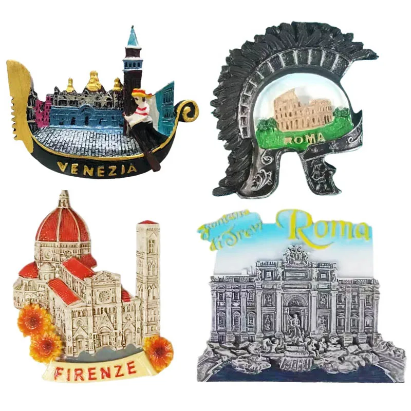 

Italy Florence Resin Refrigerator Magnet Souvenirs 3D Fridge Magnet Sticker Travel Souvenir Kitchen Home Decoration Gift Decor