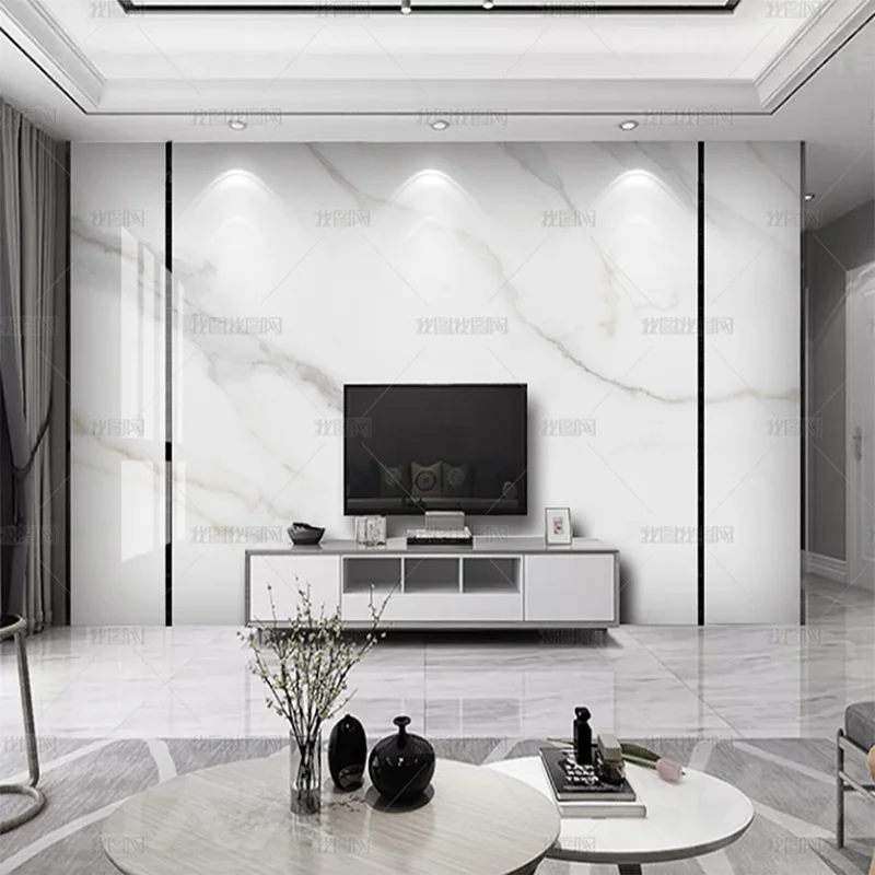 

Пользовательские 3D современные простые популярные мраморные джазовые белые обои ТВ гостиная фон настенная роспись papel DE parede спальня