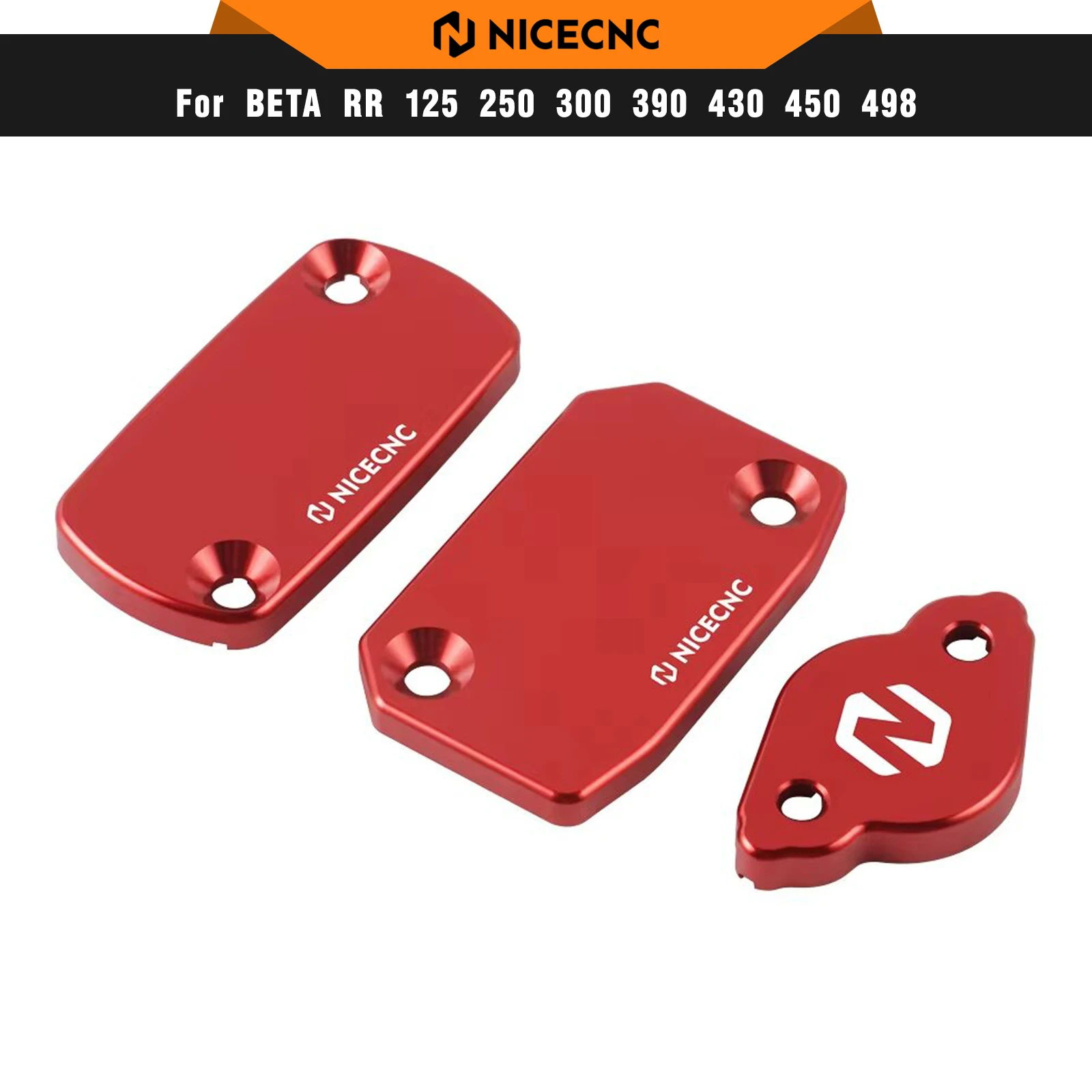 NICECNC For Beta RR 300 RR 250 2013-2024 Brake Clutch Reservoir Cap Cover X-Trainer 300 2015-2024 RR RR-S 350-500 498 2012-2024