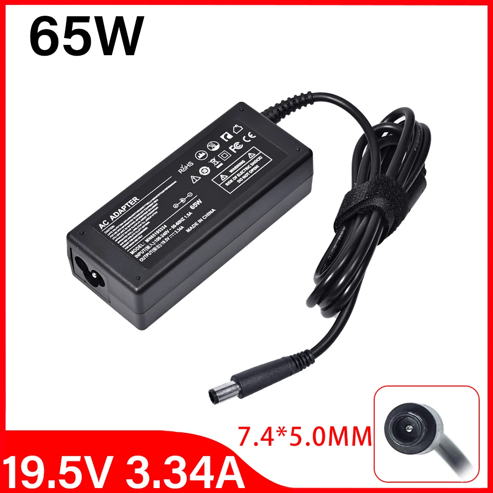 19.5V 3.34A 65W 7.4*5.0mm AC Laptop Charger Adapter For Dell Latitude E5250 E5440 E5450 E5540 E5550 E6420 E6430 E6440 HA65NM130