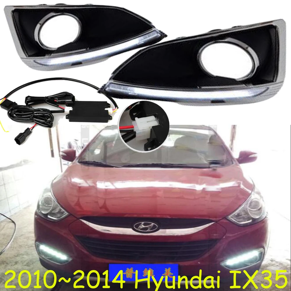 

2010~2015/2018~2019 car bumper headlight for Hyundai IX35 daytime light DRL car accessories LED headlamp for IX35 fog light