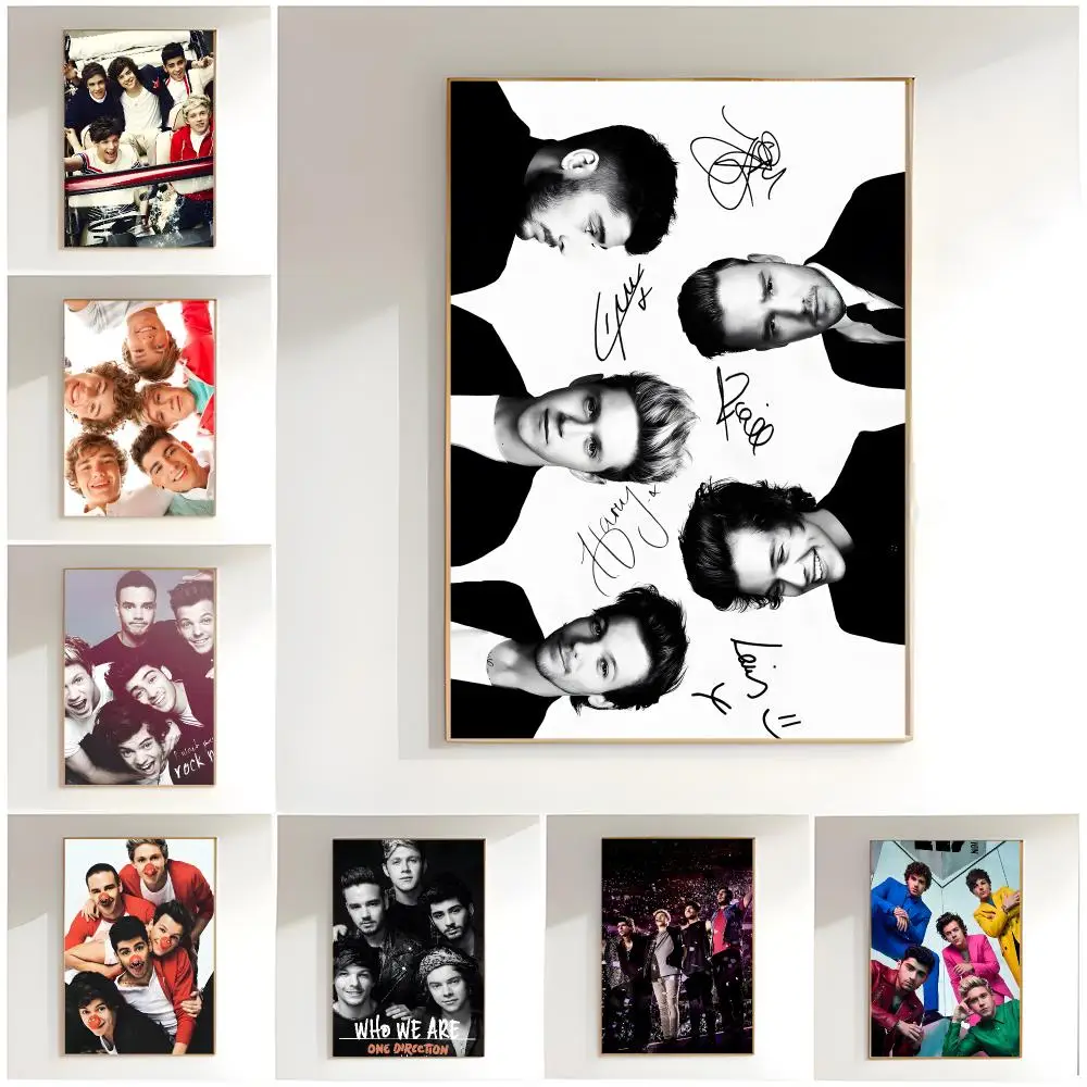 pop boy band o-one direction Poster Classic Wall Art  Home Decor  Peel and Stick Unframed
