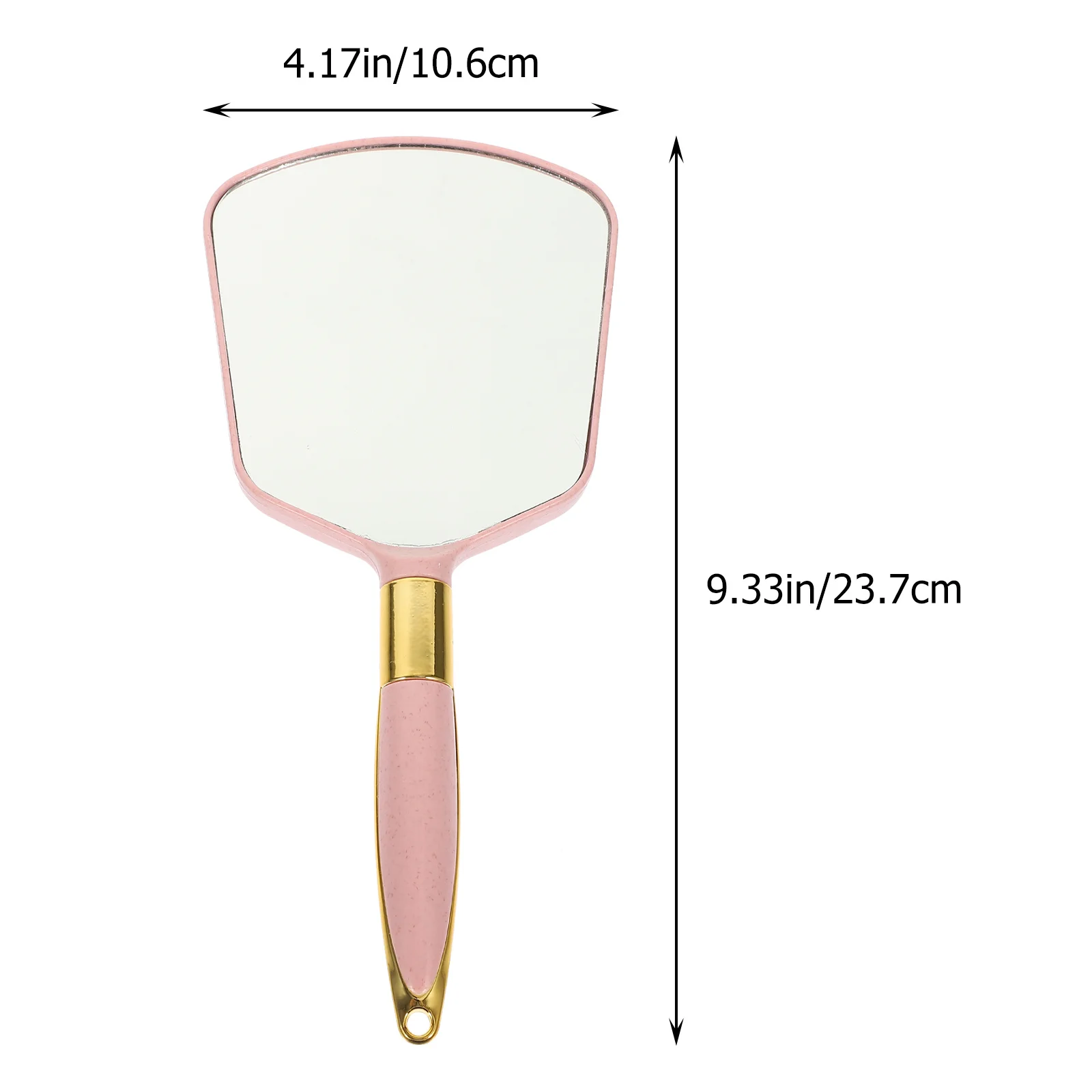 กระจกแต่งหน้าพลาสติกแบบใช้มือถือ ทนทาน ทำจากพลาสติก ABS คุณภาพสูง ผิวกระจกใสคมชัด ด้ามจับตามหลักสรีรศาสตร์ กระจกพกพาสำหรับผู้หญิง