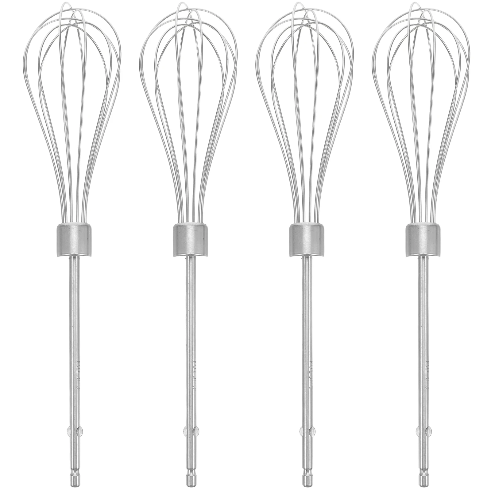 

4pcs 304 Stainless Steel Hand Mixer Attachments 25cm Extended Electric Mixer Beaters For Baking Mixing Batter Cake Egg Cream