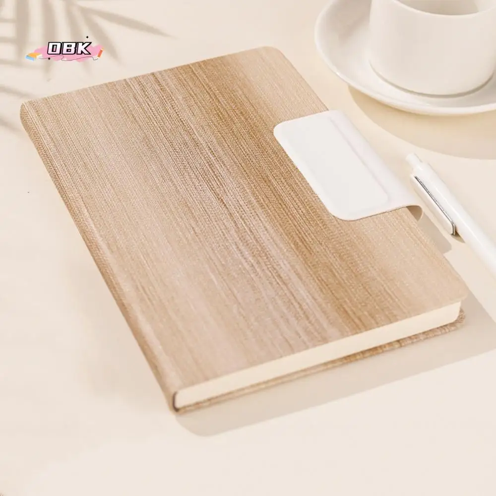 200 Pages A5 Notebook PU Leather Cover with Magnetic Buckle Business Office Notepad Thickened Paper Wear-resistant
