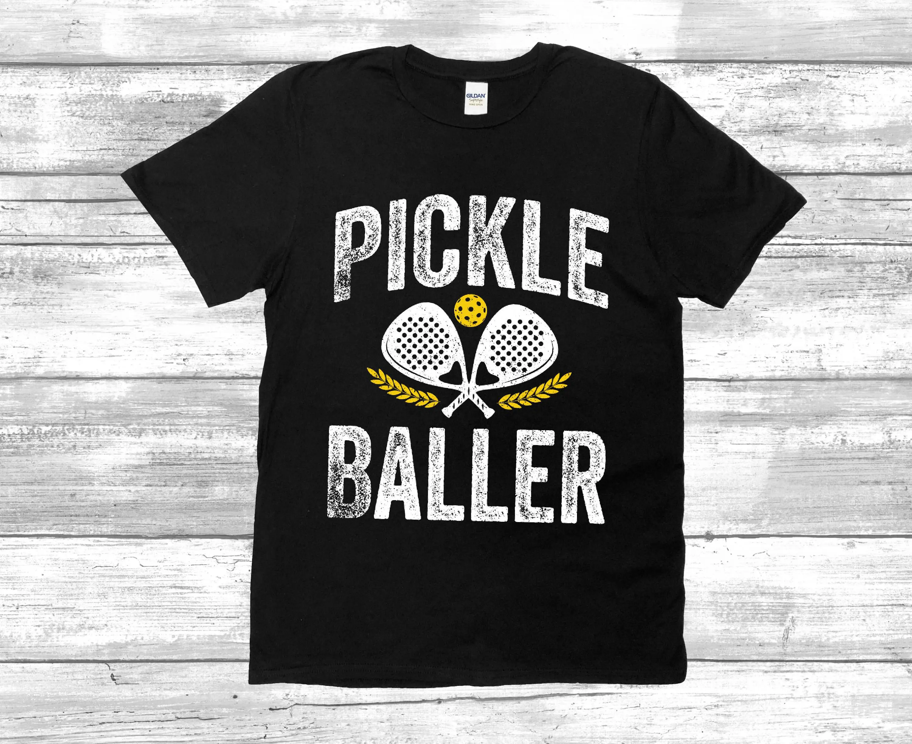 Pickle Baller T Shirt Pickleball Player Is My Favorite Season Sports For Dad Mom