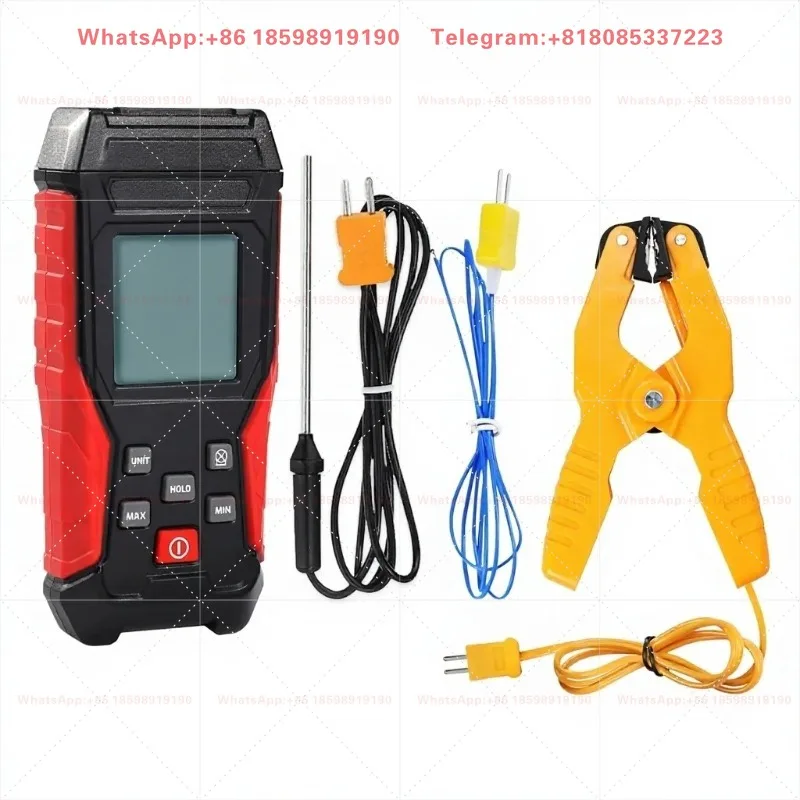 K‑Type Thermocouple Thermometer Digital LCD Single Channel Backlight Max Min Hold Auto Power Off for