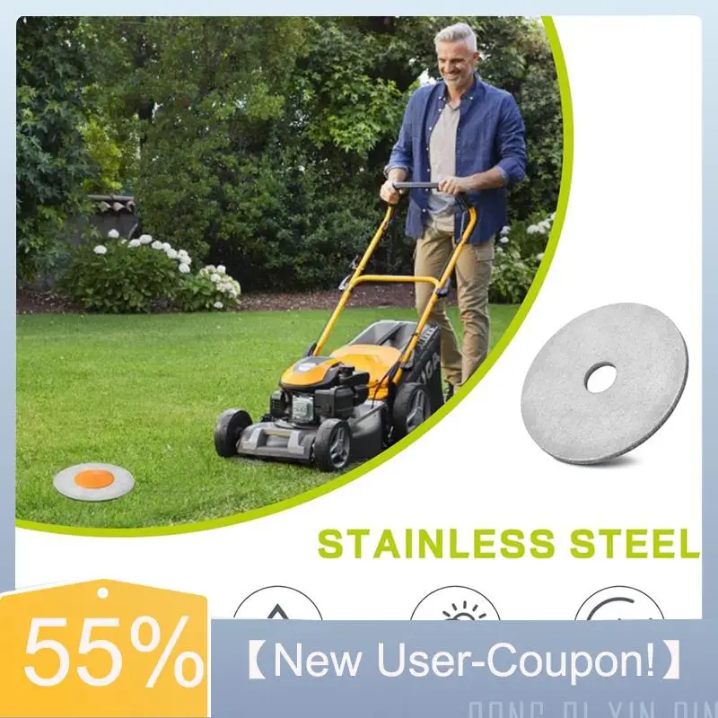 A81M New- Stainless Steel Washers 4X  For Low Profile Survey Stakes, Property Line Markers Visibility Of The Survey Maker Stakes